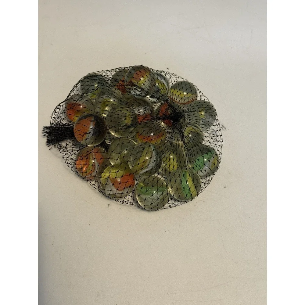 VINTAGE 80'S MARBLES AMAZING COLORS,‎ BAG OF 22